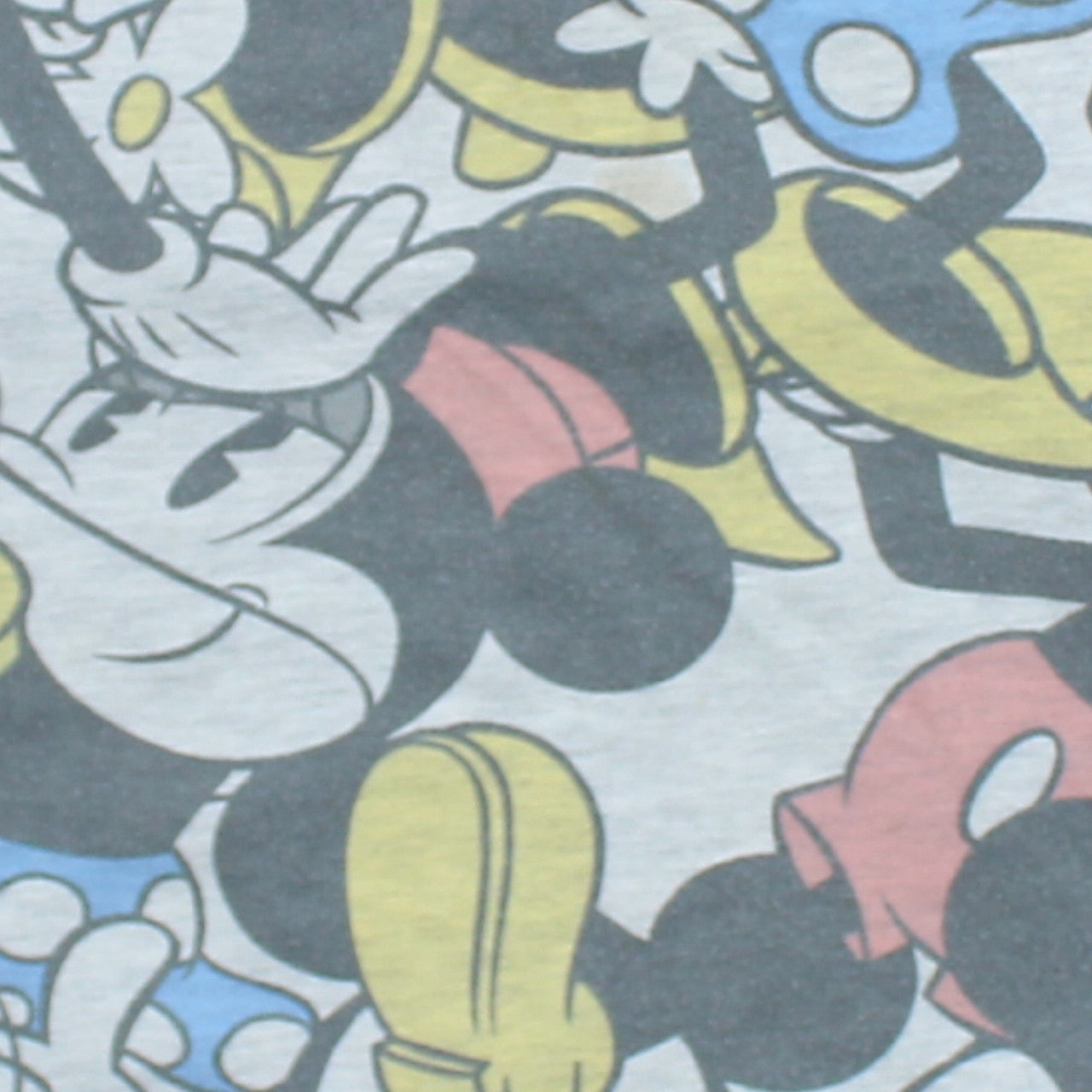 Disney Womens Grey Mickey & Minnie Mouse Pullover Sweatshirt Size 12