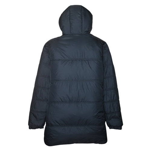 Umbro Men’s Black XL Puffer Jacket Hooded Mid-Length Polyester