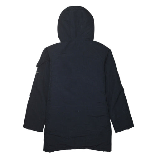 Carhartt Men's Black Nylon Hooded Fur Trim Parka Coat Size M