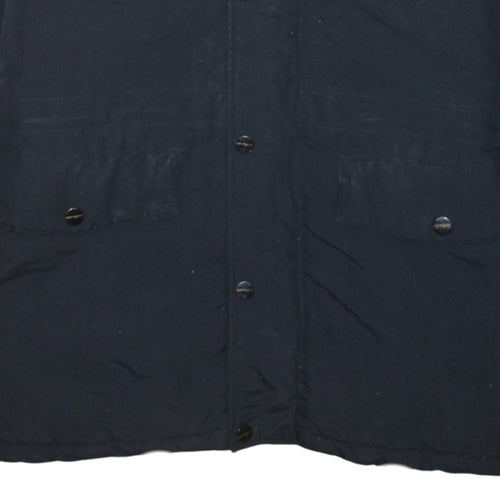 Carhartt Men's Black Nylon Hooded Fur Trim Parka Coat Size M