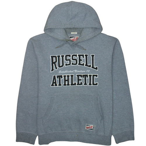Russell Athletic Mens Grey 2XL Pullover Hoodie College Style