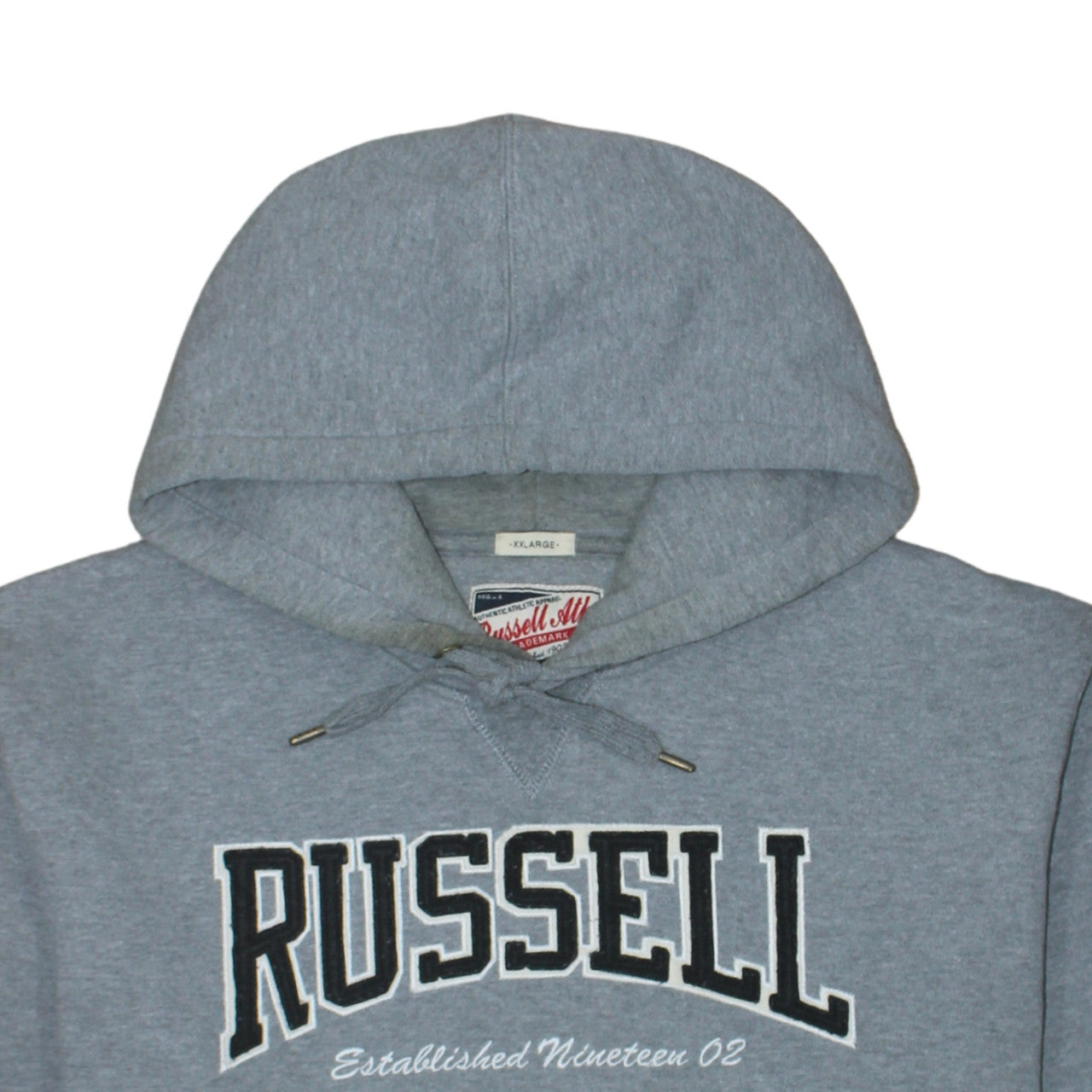 Russell Athletic Mens Grey 2XL Pullover Hoodie College Style