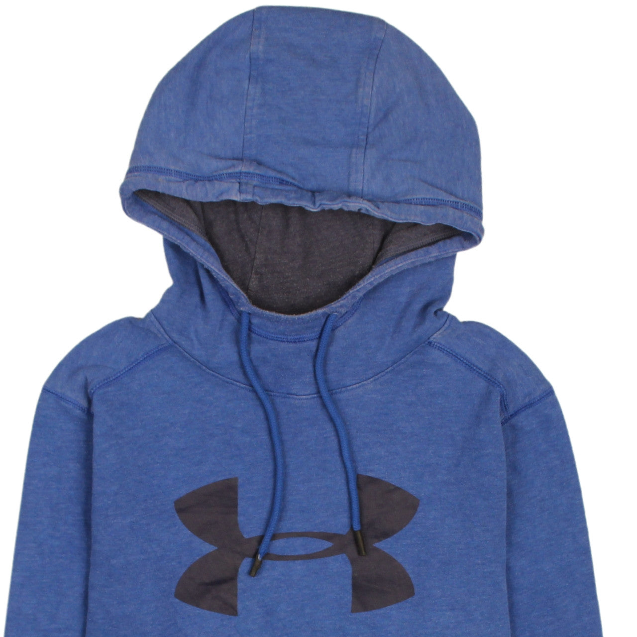Under Armour Men's Blue Pullover Hoodie Size S Logo Fleece