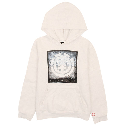 Element Women's Beige Hoodie Size 14 Pullover Graphic Print Casual