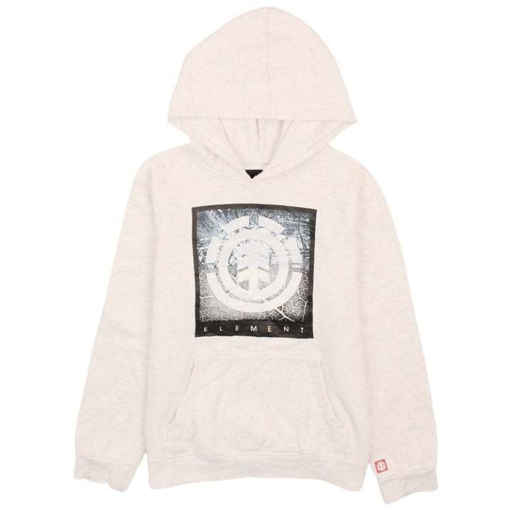 Element Women's Beige Hoodie Size 14 Pullover Graphic Print Casual