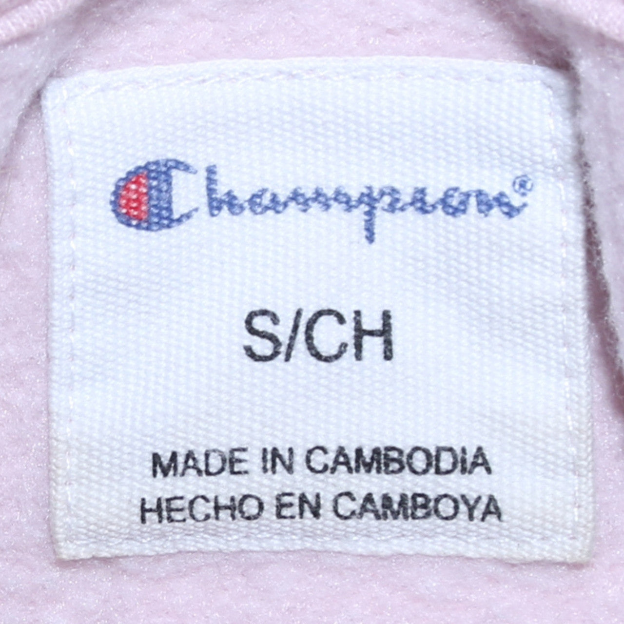 Champion Women's Pink Pullover Hoodie Small Embroidered Logo Sweatshirt