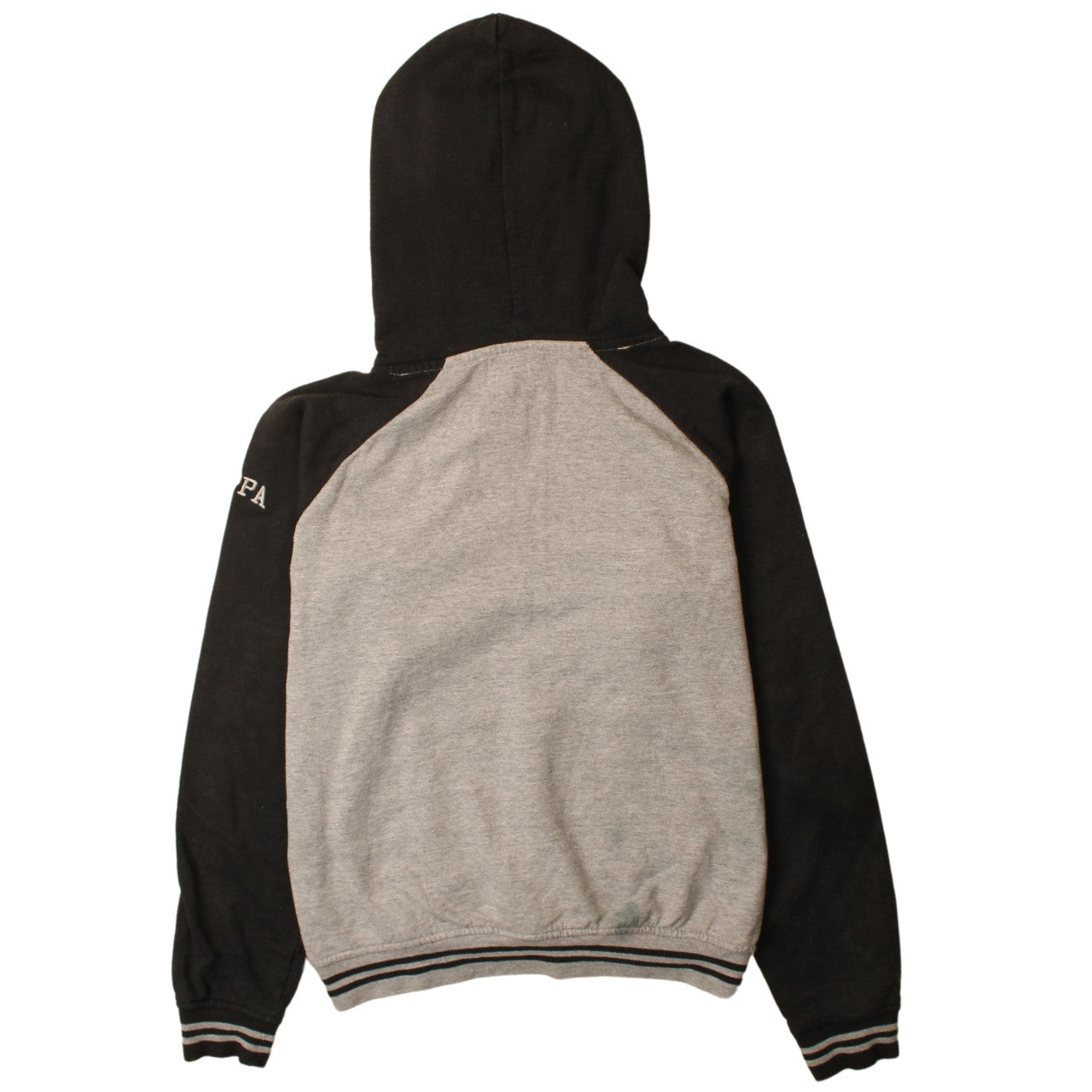Kappa Men's Grey Small Pullover Hoodie with Logo Design