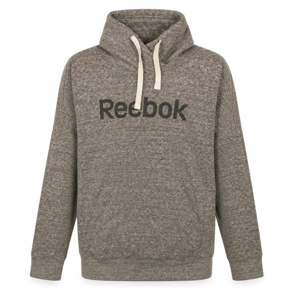 Reebok Men's Grey XS Pullover Hoodie High Neck Sportswear