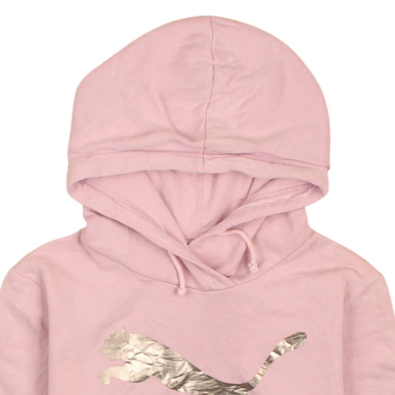 Puma Womens Pink Hoodie UK 10 Pullover Hooded Sweatshirt