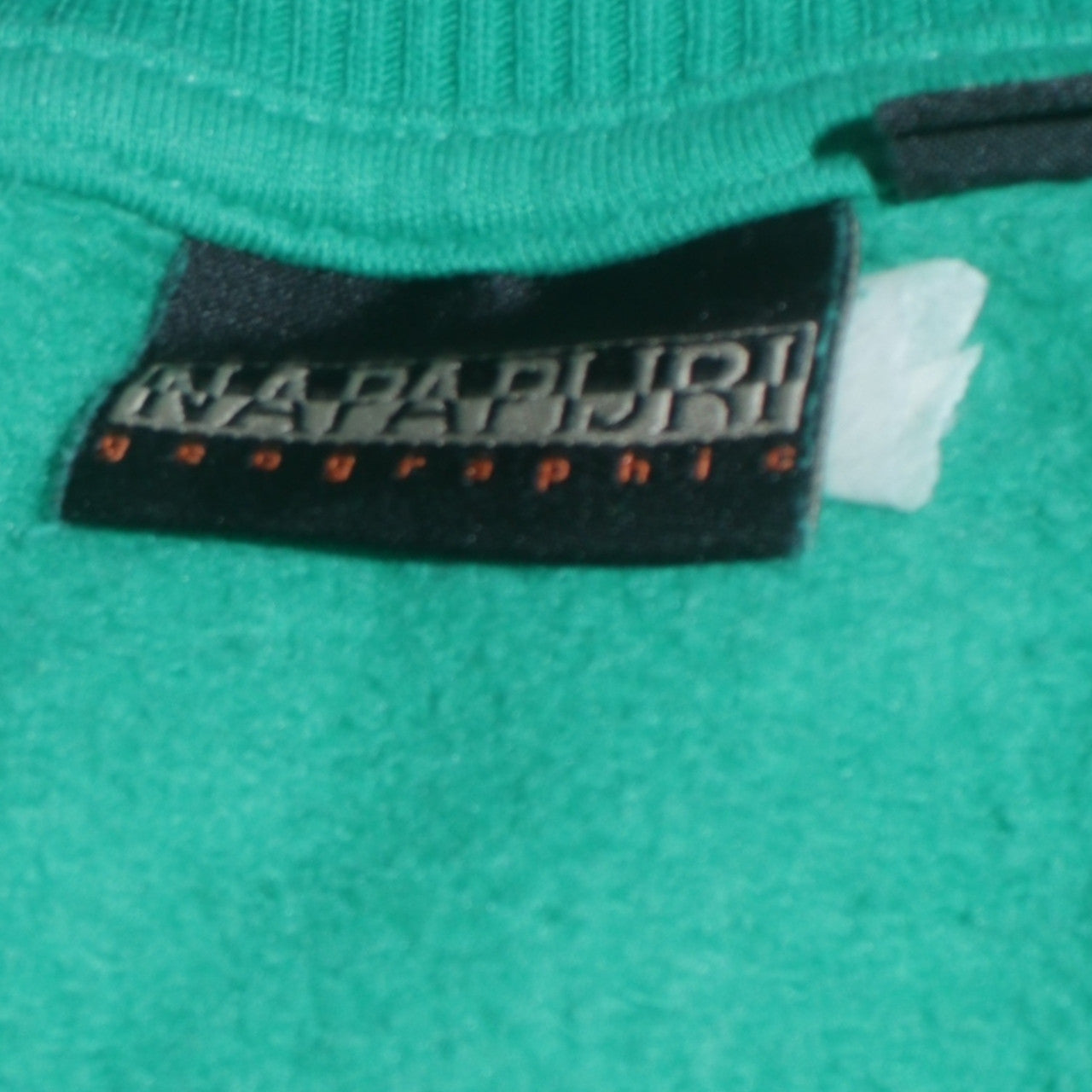 Napapijri Women’s Green Cotton Blend Logo Sweatshirt Size 12