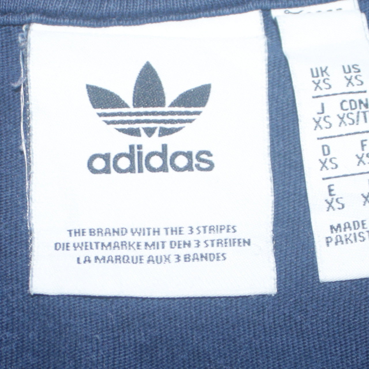adidas Men Blue XS Crew Neck Short Sleeve Sports T-Shirt