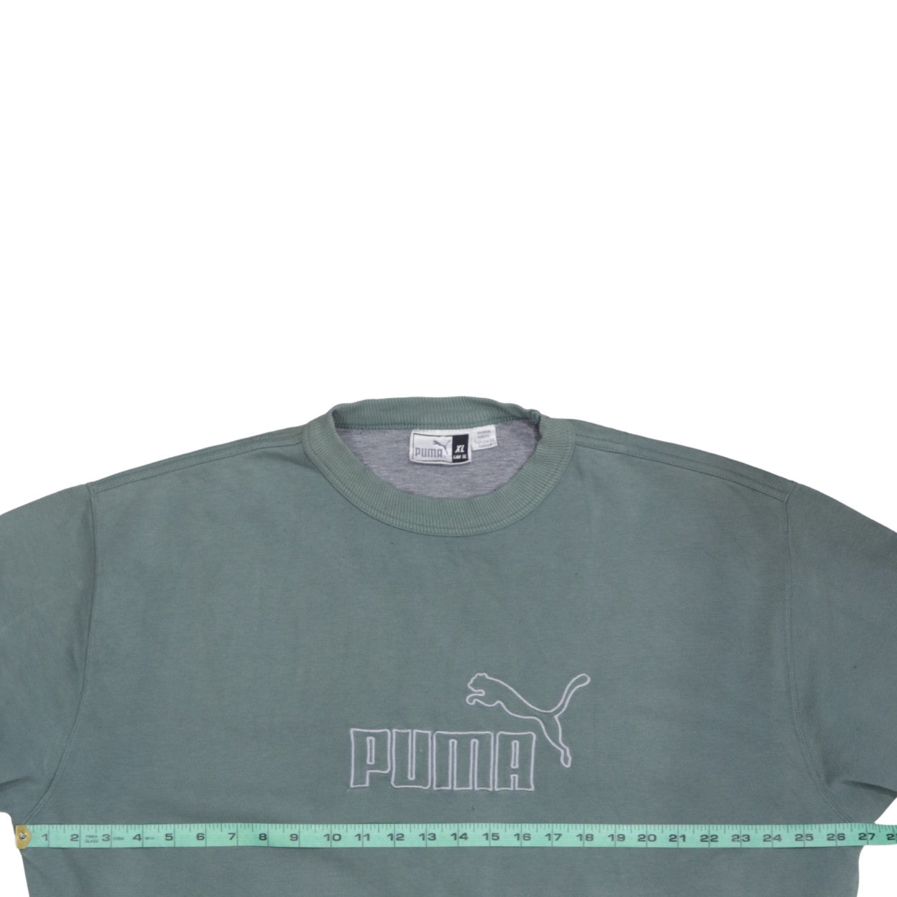 Puma Men's Green XL Crew Neck Pullover Sweatshirt