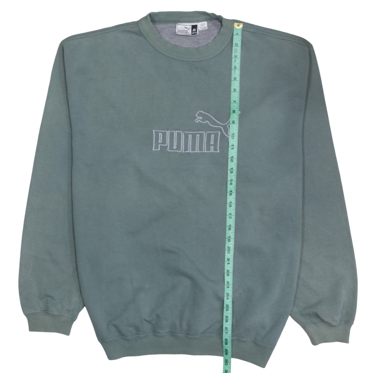 Puma Men's Green XL Crew Neck Pullover Sweatshirt
