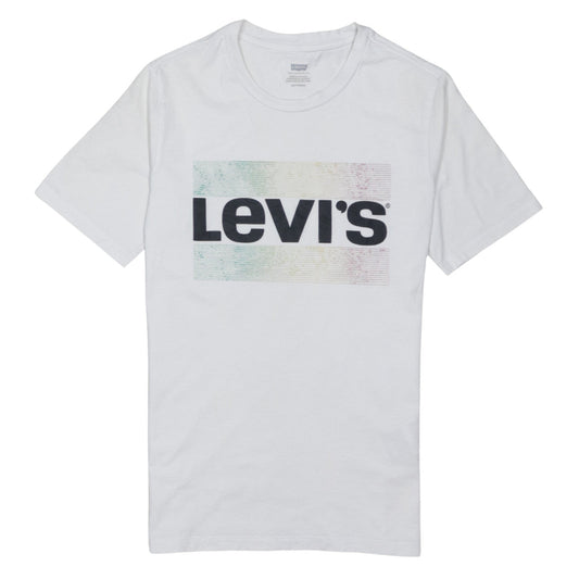 Levi's Men's White XS Crew Neck Logo Graphic Cotton T-Shirt
