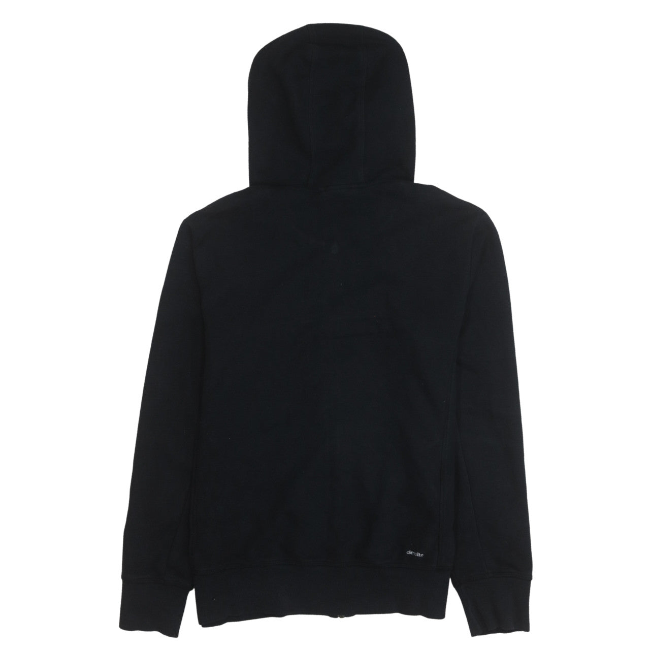 Adidas Women's Black Full Zip Hoodie L Climalite Sport Essentials