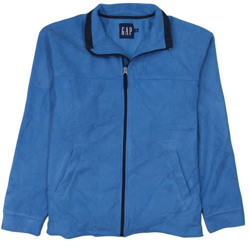 GAP Men’s Blue Fleece Full Zip Casual Jacket Size L