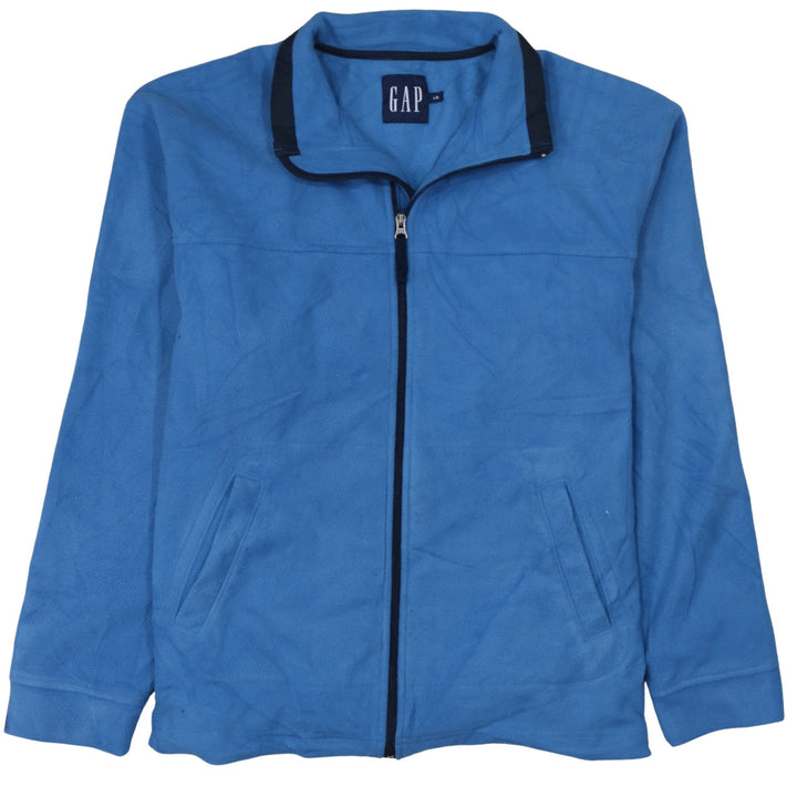 GAP Men’s Blue Fleece Full Zip Casual Jacket Size L