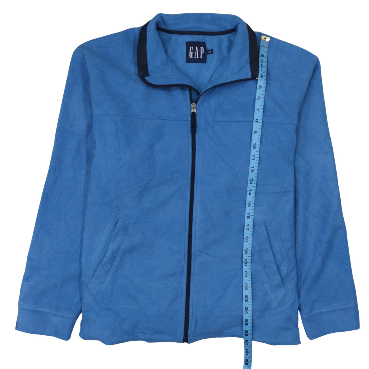 GAP Men’s Blue Fleece Full Zip Casual Jacket Size L