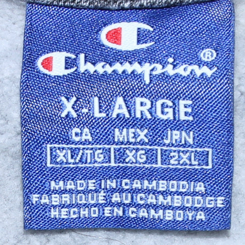 Champion Men's Grey XL Pullover Crew Neck Sweatshirt