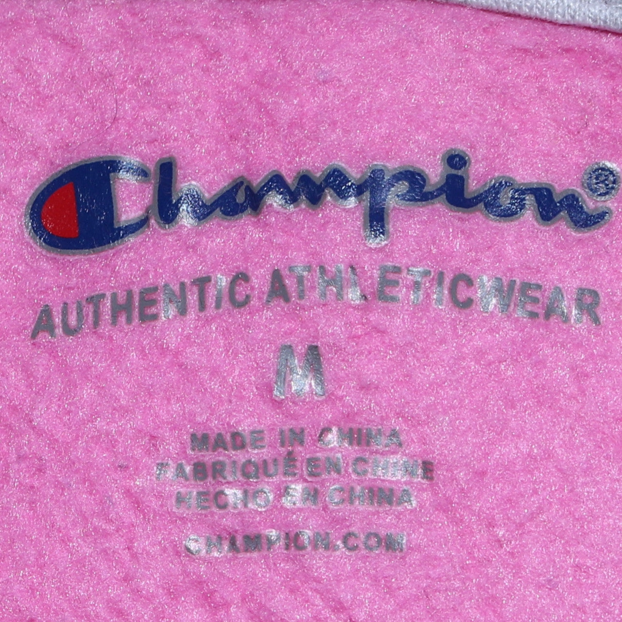 Champion Womens Pink Pullover Hoodie Sweatshirt Size M