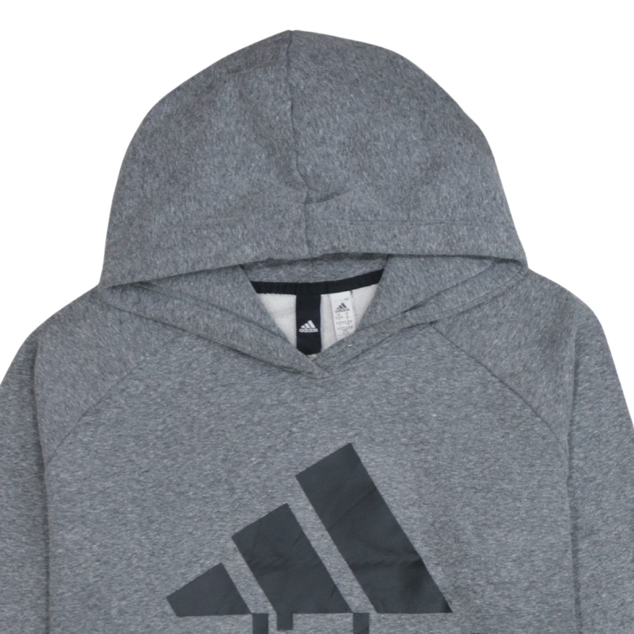 Adidas Womens Grey XL Pullover Hoodie Athletics Logo Sweatshirt