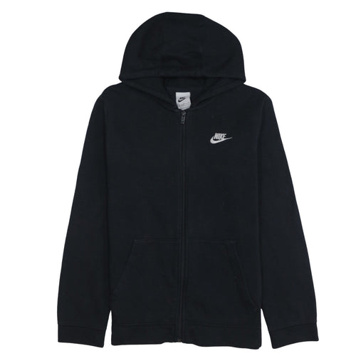 Nike Boys Black Full Zip Fleece Hoodie XL 158-170cm