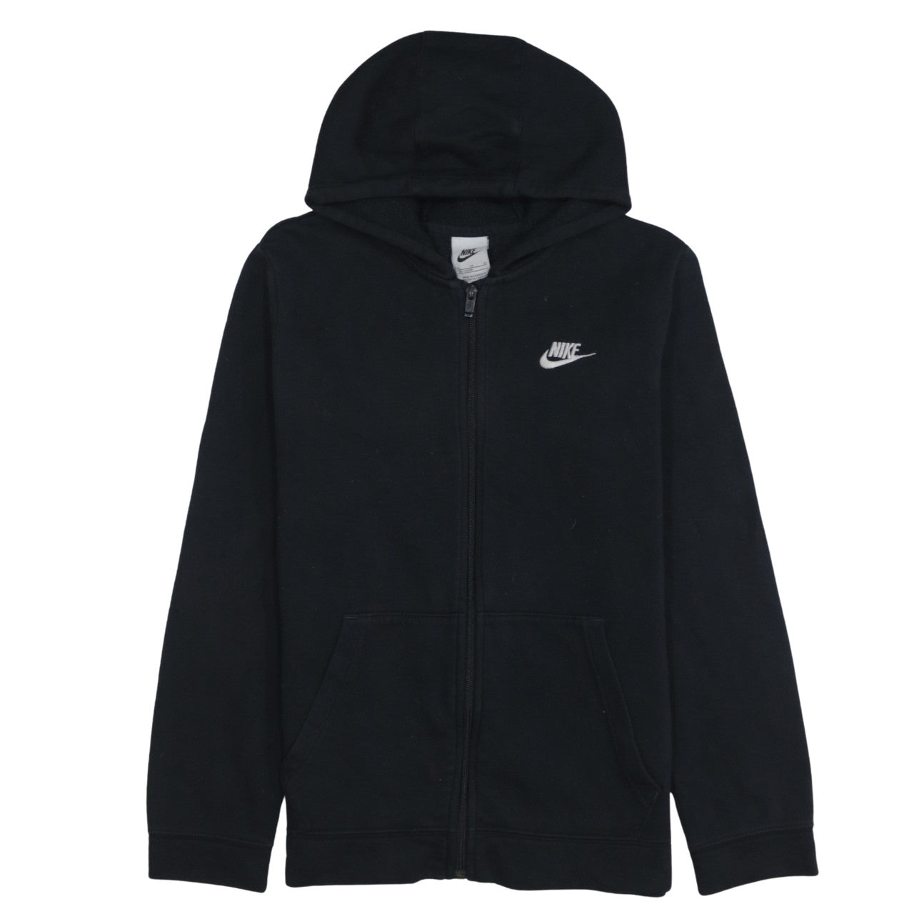 Nike Boys Black Full Zip Fleece Hoodie XL 158-170cm