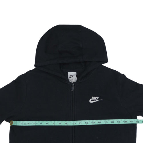 Nike Boys Black Full Zip Fleece Hoodie XL 158-170cm
