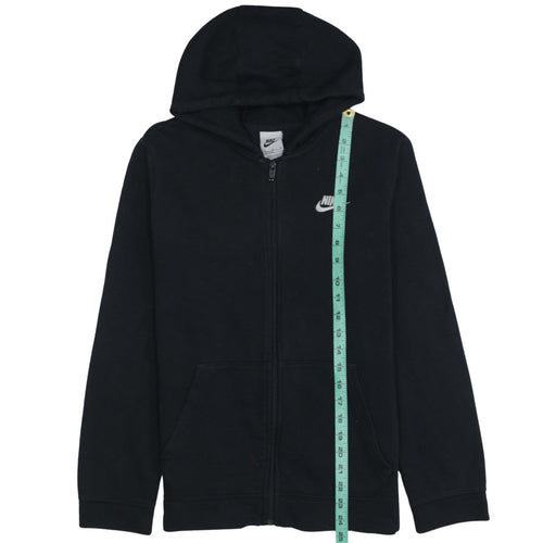 Nike Boys Black Full Zip Fleece Hoodie XL 158-170cm
