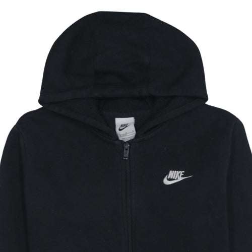 Nike Boys Black Full Zip Fleece Hoodie XL 158-170cm
