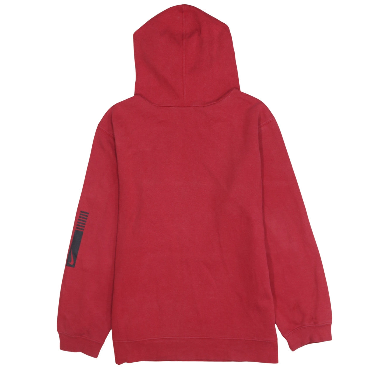 Nike Teens Red Pullover Hoodie Sweatshirt Size L Logo Print