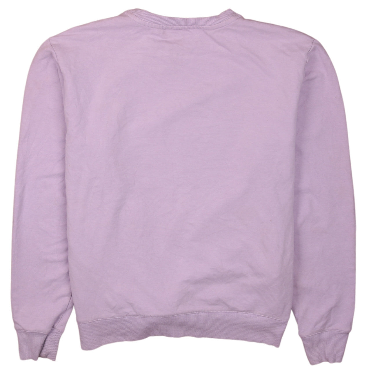 Fila Women Pink Pullover Sweatshirt M Crew Neck Cotton Logo