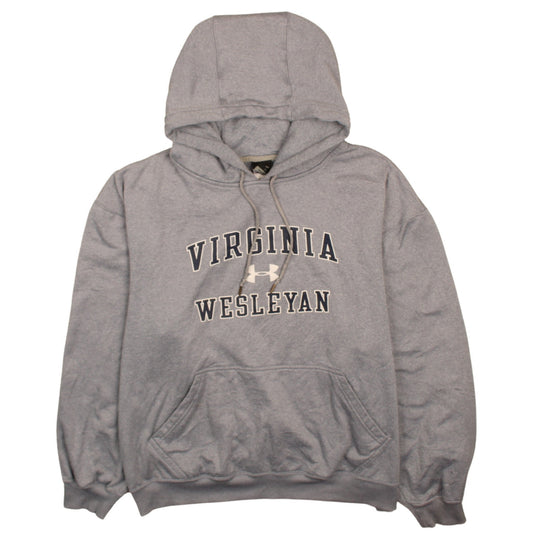 Under Armour Men's Grey Pullover Hoodie L Virginia Wesleyan Logo