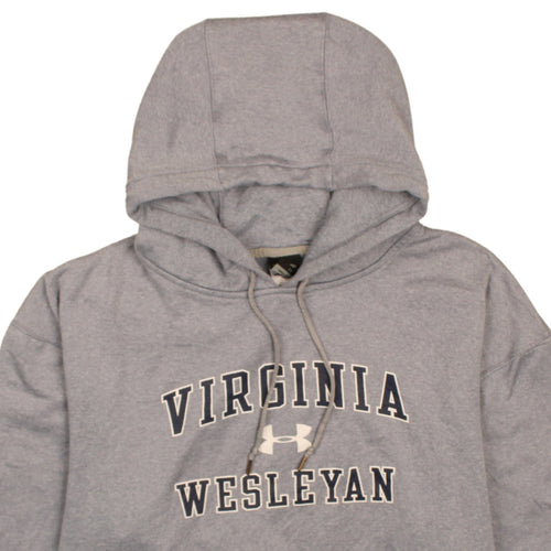 Under Armour Men's Grey Pullover Hoodie L Virginia Wesleyan Logo