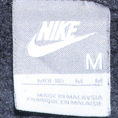 Nike Womens Black Track Jacket M Full Zip Fleece Activewear