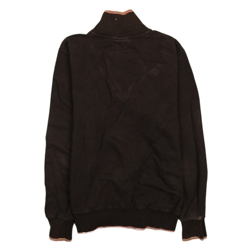 North Sails Men's Black 1/4 Zip Track Jacket Size M Cotton