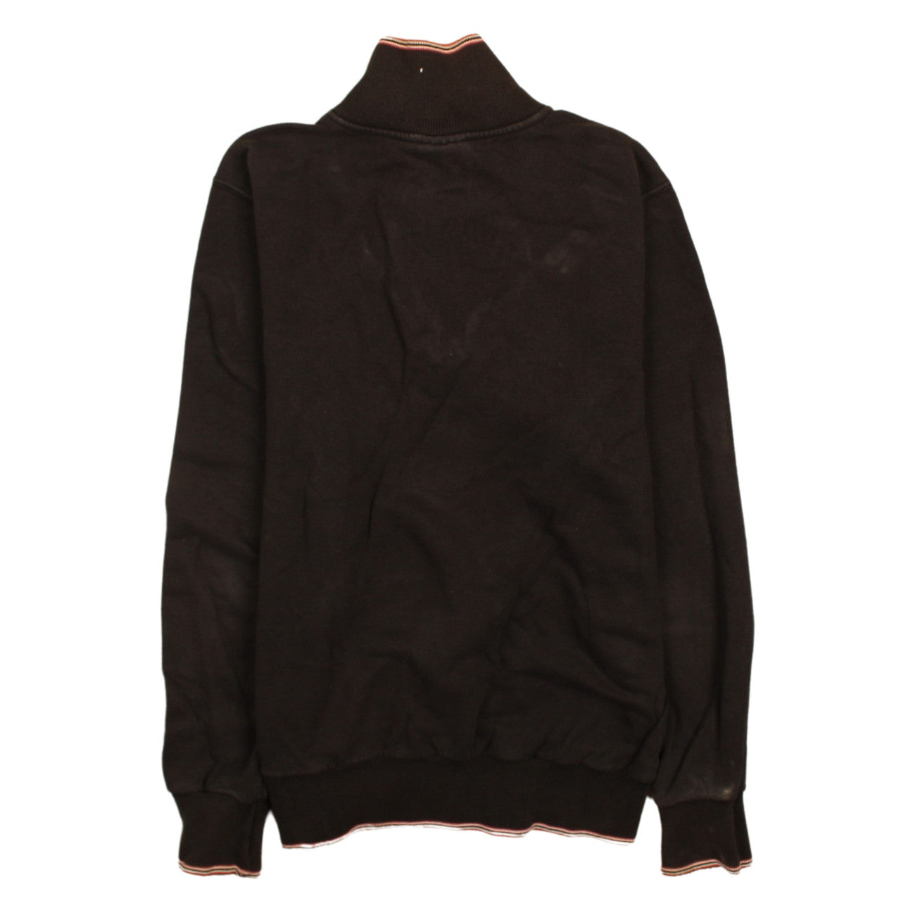 North Sails Men's Black 1/4 Zip Track Jacket Size M Cotton