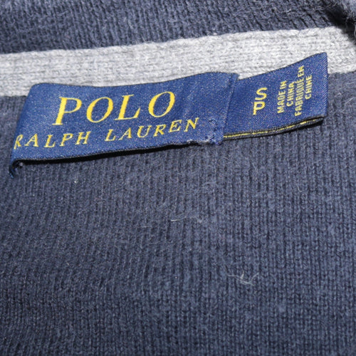 Polo Ralph Lauren Men Blue Cotton Logo Pullover Sweatshirt Size S