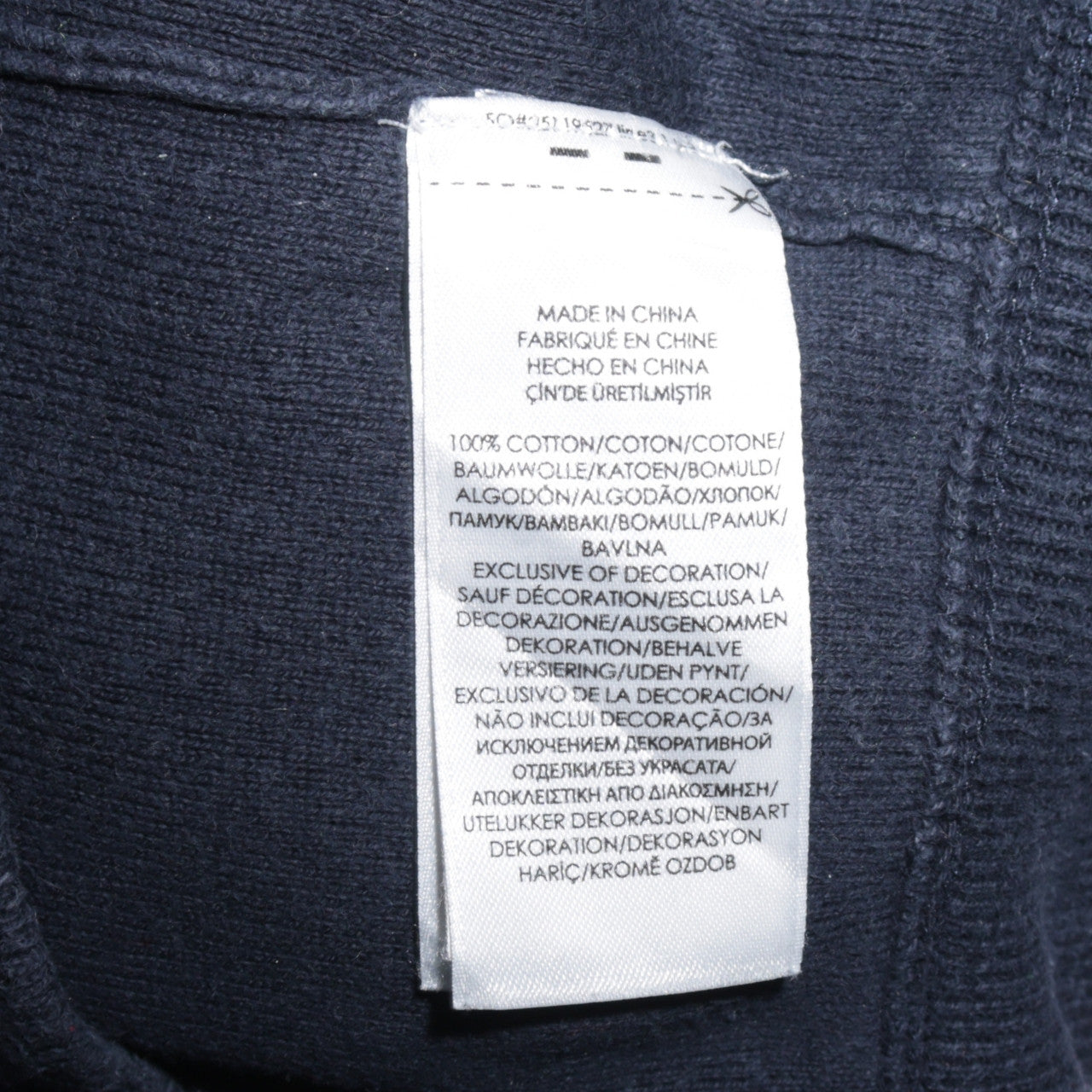Polo Ralph Lauren Men Blue Cotton Logo Pullover Sweatshirt Size S