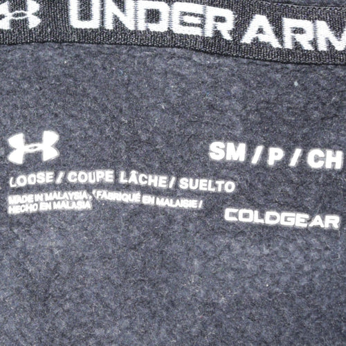 Under Armour Men's Black Small Full Zip Hoodie ColdGear Fleece
