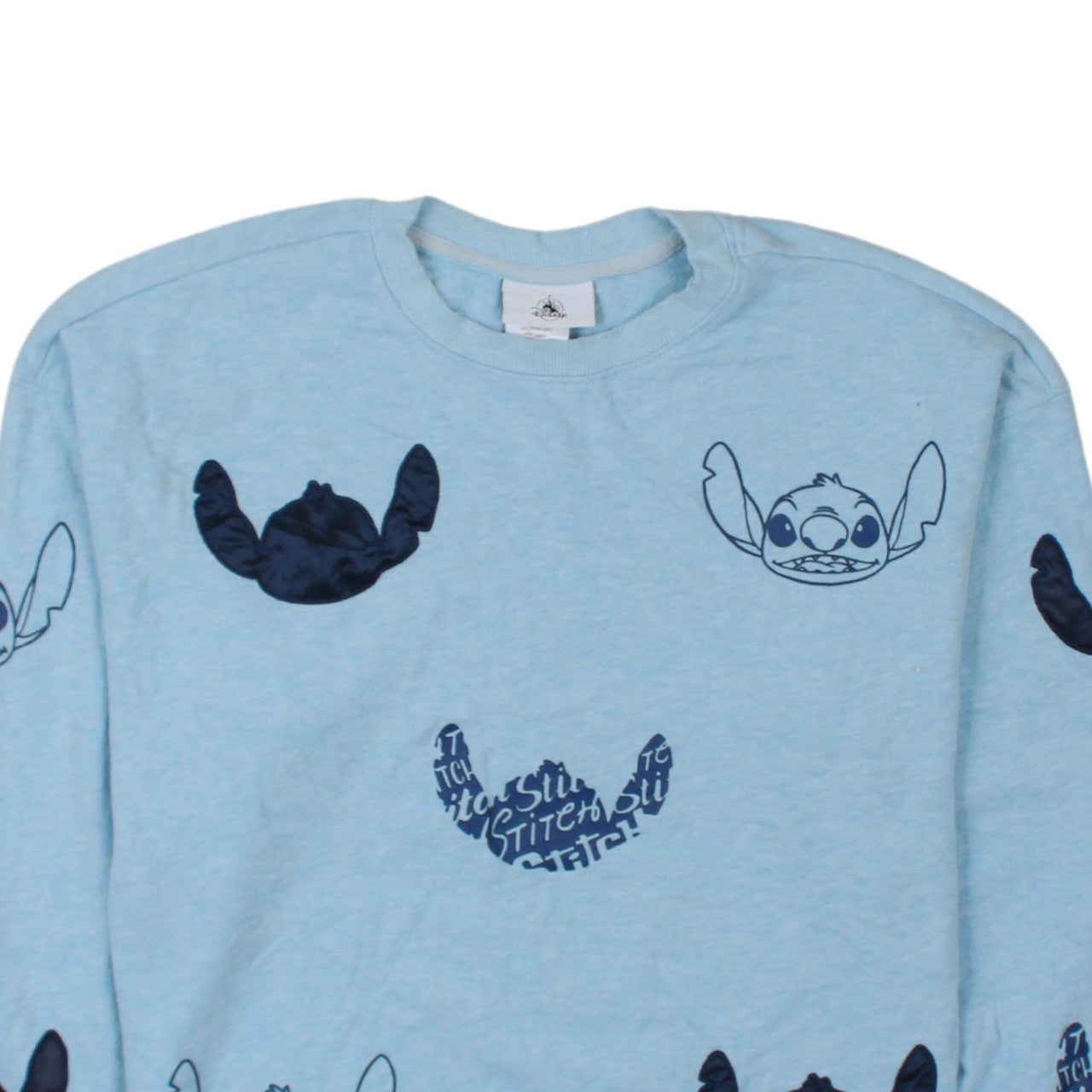 Disney Women’s Blue Stitch Pullover Sweatshirt Size S