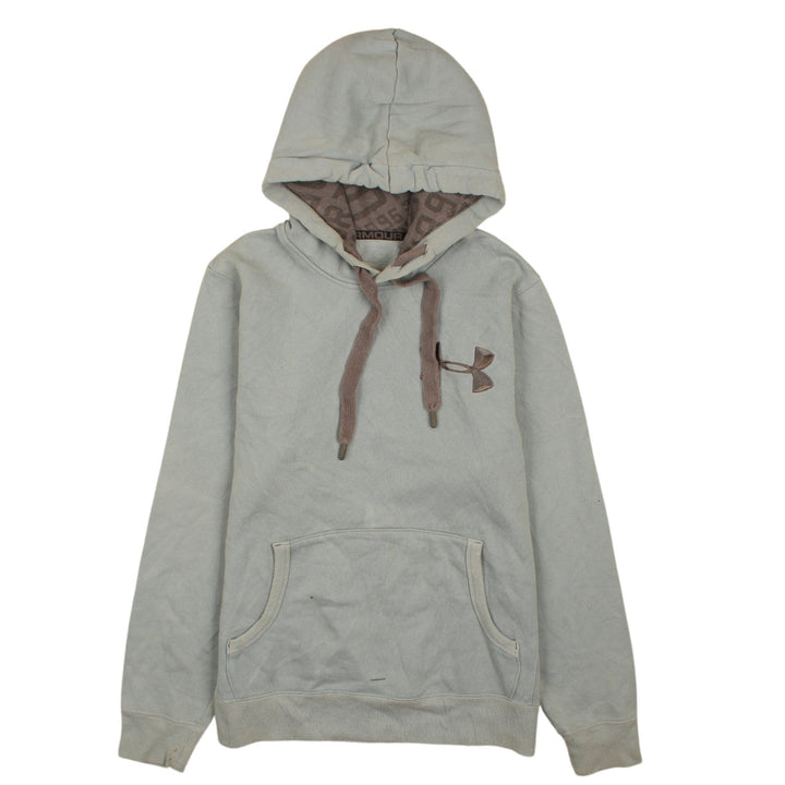 Under Armour Men's Grey Pullover Hoodie Small Logo Sportswear