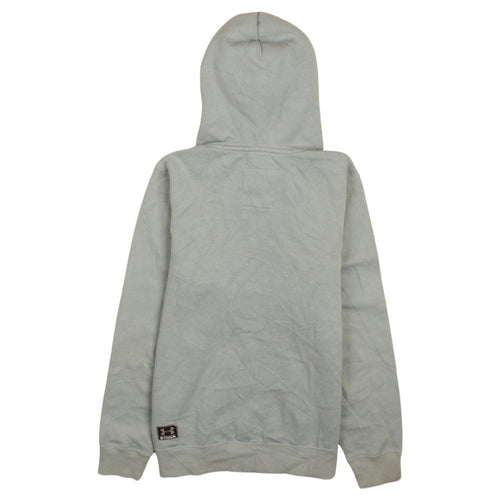 Under Armour Men's Grey Pullover Hoodie Small Logo Sportswear