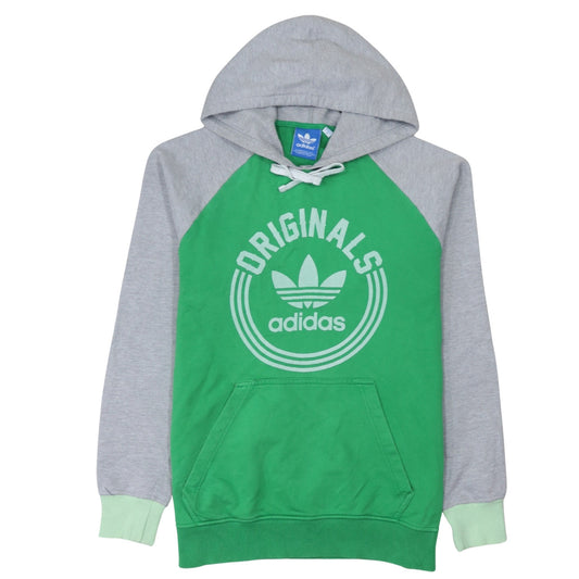 adidas Originals Mens Green Grey Pullover Hoodie M Sportswear