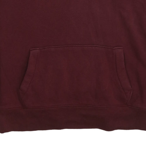 Hollister Mens Red Pullover Hoodie Small Regular Fit Fleece