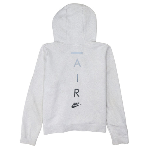 Nike Air Men's Grey Full Zip Hoodie Size L Regular Fit Sportswear