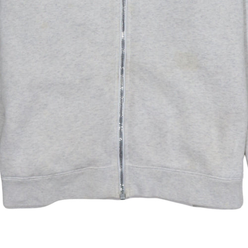 Nike Air Men's Grey Full Zip Hoodie Size L Regular Fit Sportswear