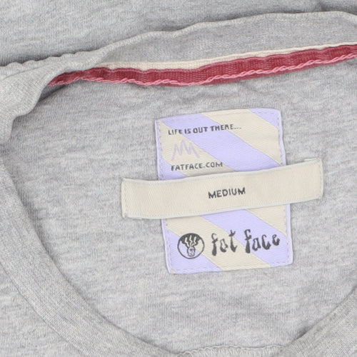 Fat Face Men's Grey Long Sleeve Graphic Sports T-Shirt Size M
