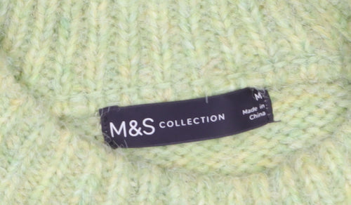 Marks and Spencer Women’s Green Cable-Knit Jumper Size M
