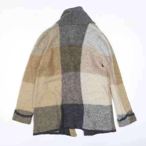 Olsen Women’s Multicoloured Check Knit Cardigan Size 14